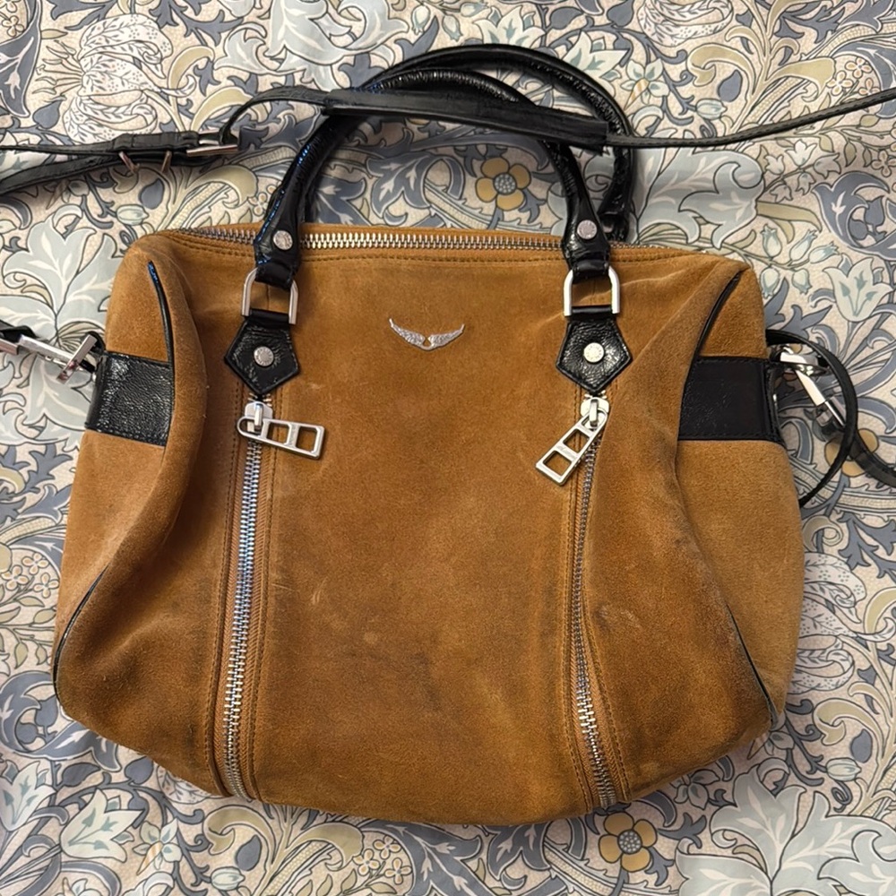Brown Suede Handbag